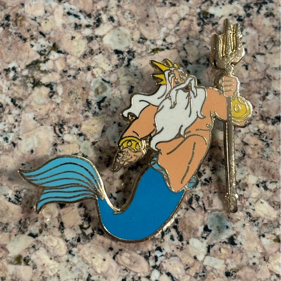 Disney Accessories - Disney WDW Core - Little Mermaid's King Triton with Trident Pin